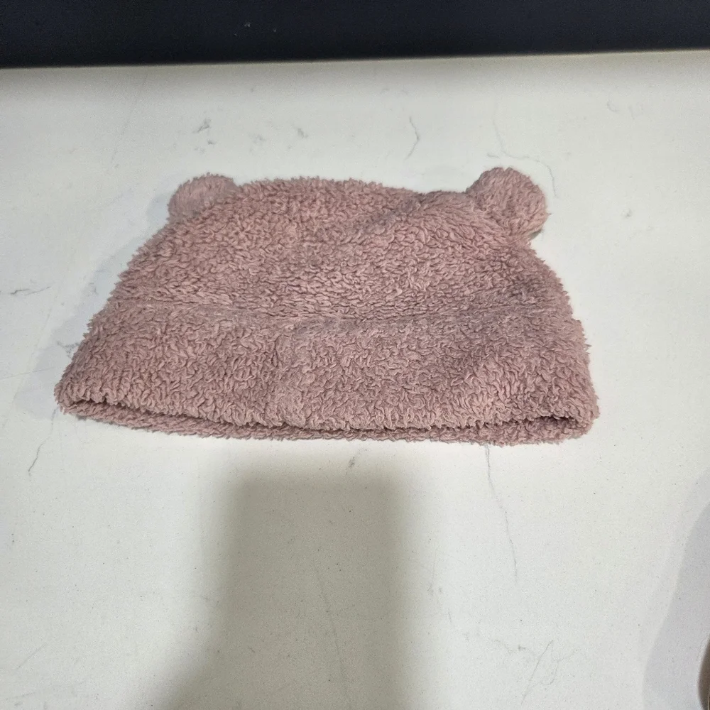 Patagonia Furry Friends Soft Pink Fleece Hat Size 2T - 5T